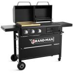 Brand-Man Dual Fuel Propane and Charcoal Grill Combo