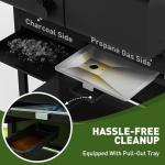 Brand-Man Dual Fuel Propane and Charcoal Grill Combo