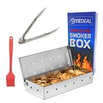 Heavy-Duty Smoker Box, Tongs, and Brush Set