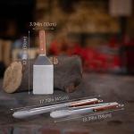Heavy Duty Stainless Steel Grill Tongs and Spatula Set