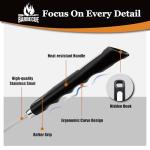 5-Piece Stainless Steel BBQ Grilling Tools Set