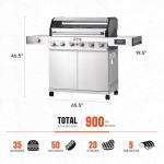 Monument Grills 6-Burner Natural Gas BBQ Grill