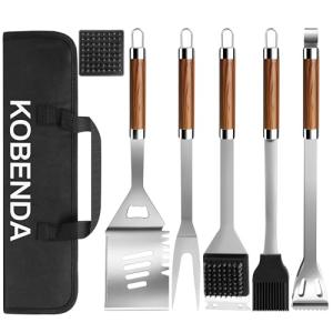 KOBENDA Stainless Steel BBQ Grill Tools Set