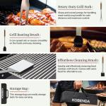 KOBENDA Stainless Steel BBQ Grill Tools Set