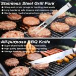 22-Piece Heavy Duty BBQ Grill Tools Set