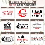 Personalized 11pc BBQ Grill Set for Dad