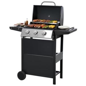 EUHOME 3-Burner Stainless Steel Gas Grill