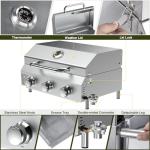 Bestfire 3-Burner Portable Gas Grill for Camping