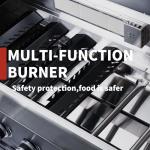 Modular BBQ Kitchen Island with Electric Rotisserie