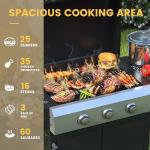 DIFY 3-Burner Outdoor Propane Gas Griddle Grill