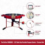 Ultra Portable Tabletop Propane Cooker in Red