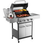 4-Burner Gas Grill with Infrared Side Burner