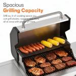 4-Burner Gas Grill with Infrared Side Burner