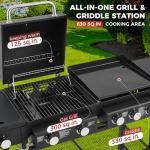 Lyromix 5-Burner Gas Grill and Griddle Combo