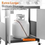 4-Burner Gas Grill with Infrared Side Burner