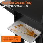 Veralune 3-Burner Gas Grill with Thermometer & Side Shelves