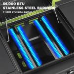 Lyromix 5-Burner Gas Grill and Griddle Combo