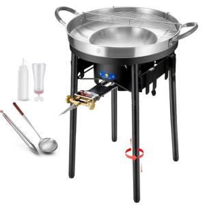 23" Propane Grill Burner with Comal Set