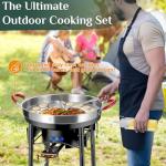 23" Propane Grill Burner with Comal Set