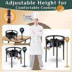 23" Propane Grill Burner with Comal Set