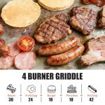 Propane Grill with Cover and Foldable Side Table