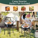 23" Propane Grill Burner with Comal Set