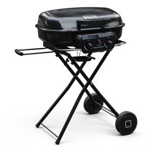 Portable Propane Gas Grill with Folding Cart