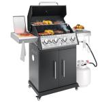 ADREAK 4-Burner Propane Gas Grill with Side Burner