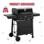 Feasto 4-Burner Outdoor Gas BBQ Grill