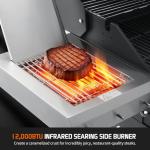 ADREAK 4-Burner Propane Gas Grill with Side Burner