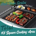 3-Burner Propane Gas Grill with Side Table