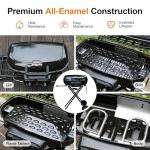 Portable Propane Gas Grill with Folding Cart