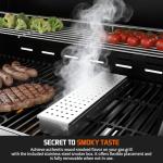 ADREAK 4-Burner Propane Gas Grill with Side Burner