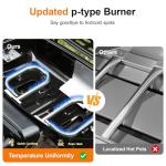 Portable Propane Gas Grill with Folding Cart