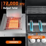 SKOK 5+1 Burners Infrared Gas Grill