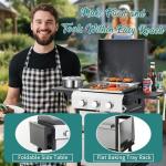 3-Burner Propane Gas Grill with Side Table