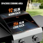 ROVSUN 2-Burner Propane Grill with Folding Shelves