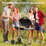 Portable Propane Gas Grill with Large Cooking Area