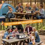 Tabletop Stainless Steel Propane Griddle - Easy Clean