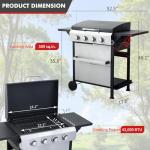 CIG Garden 4-Burner Propane Gas Grill