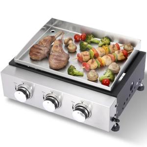 IdeaMaxx Portable 3-Burner Flat Top Grill