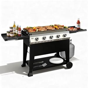 50,000 BTU Outdoor Gas Griddle with 5 Burners