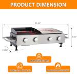 CIG Garden 2-Burner Propane Gas Grill Combo