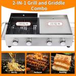 CIG Garden 2-Burner Propane Gas Grill Combo
