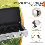 CIG Garden 3-Burner Propane Gas Grill Combo