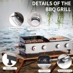 CIG Garden 2-Burner Propane Gas Grill Combo