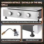 CIG Garden 3-Burner Propane Gas Grill Combo