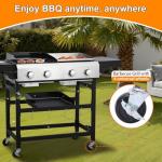 CIG Garden 4-Burner Gas Grill and Griddle Combo
