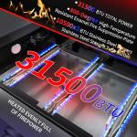 CIG Garden 3-Burner Propane Gas Grill Combo