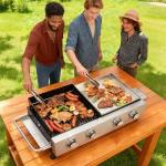 CIG Garden 2-Burner Propane Gas Grill Combo